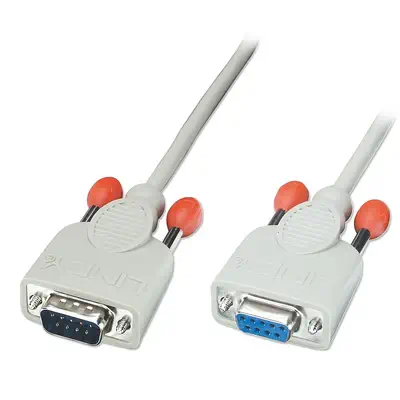 LINDY RS232 Extension Cable 9 Pin 2m Sub-D Male to Sub-D - Lindy - Câble USB - visuel 1