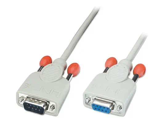 LINDY RS232 Extension Cable 9 Pin 2m Sub-D Male to Sub-D - Lindy - Câble USB - visuel 1