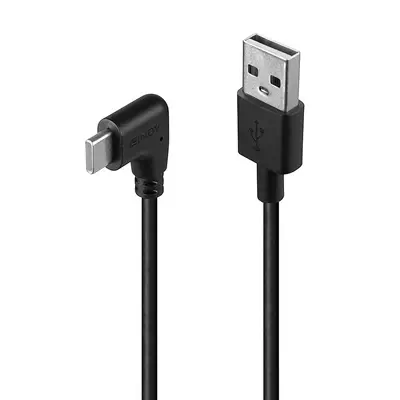 LINDY 0.5m USB 2.0 Type A to C Cable 90 Right Angle - Lindy - Câble Audio - visuel 1