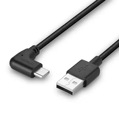 LINDY 0.5m USB 2.0 Type A to C Cable 90 Right Angle - Lindy - Câble Audio - visuel 5