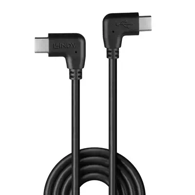 LINDY 0.5m USB 2.0 Type C Cable 2 x 90 Right Angle - Lindy - Câble Audio - visuel 2