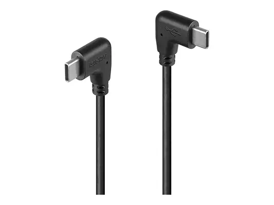 LINDY 1m USB 2.0 Type C Cable 2 x 90 Right Angle - Lindy - Câble Audio - visuel 3