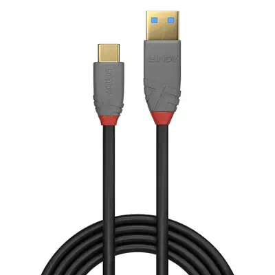 LINDY 3m USB 3.2 Type A to C Cable 5A PD Anthra Line - Lindy - Câble USB - visuel 2
