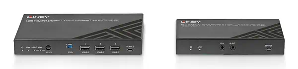 Extender KVM Cat.6A HDMI 4K60 & Type C HDBaseT 3.0, 70m - Lindy - Connectique - visuel 3