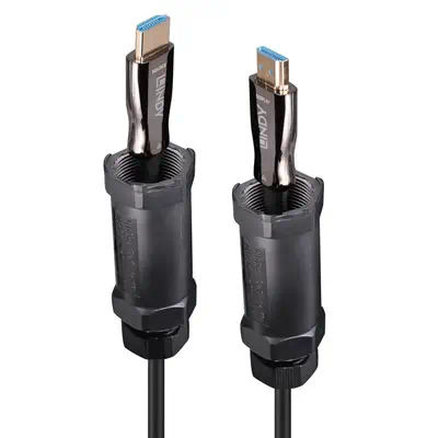 LINDY 30m armored Fibre Optic Hybrid HDMI 8K60 cable - Lindy - Câble Audio - visuel 1