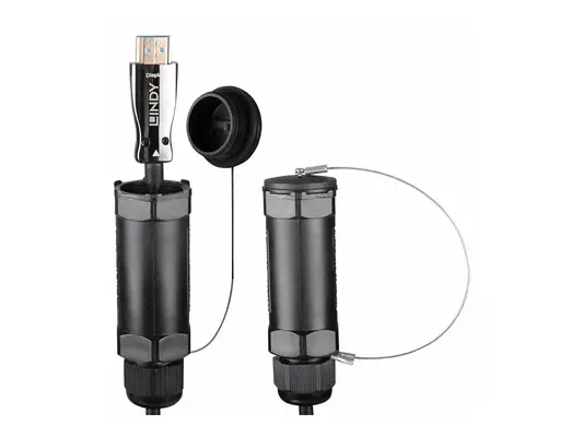 LINDY 50m armored Fibre Optic Hybrid HDMI 8K60 cable - Lindy - Câble Audio - visuel 2
