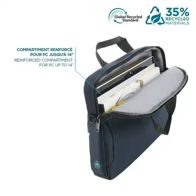 Mobilis 005039 sacoche d'ordinateurs portables 35,6 cm (14") Malette Bleu - Sacoche & Housse - visuel 5