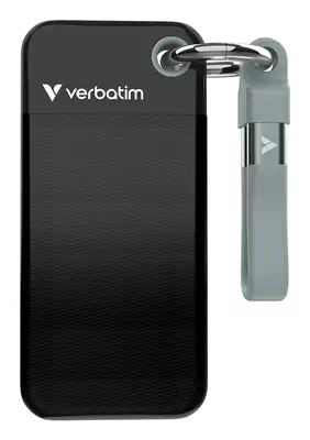 Verbatim Pocket SSD 1 To USB Type-C 3.2 Gen 2 (3.1 Gen 2) Noir, Gris - Disque dur Externe - visuel 6
