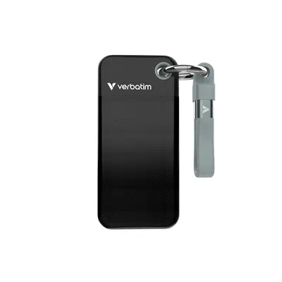 Verbatim Pocket SSD 1 To USB Type-C 3.2 Gen 2 (3.1 Gen 2) Noir, Gris - Disque dur Externe - visuel 1