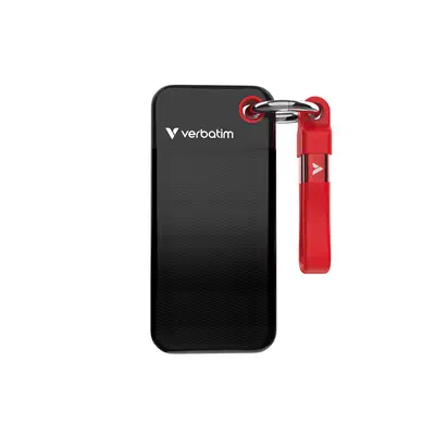 Verbatim Pocket SSD 1 To USB Type-C 3.2 Gen 2 (3.1 Gen 2) Noir, Rouge - Disque dur Externe - visuel 1