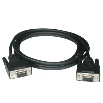 C2G Câble null modem DB9 F/F de 2 M - Noir  - Câble divers - visuel 1