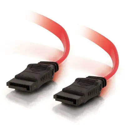 C2G 1m 7-pin SATA Cable câble SATA SATA 7-pin Rouge - Câble pour Stockage - visuel 1