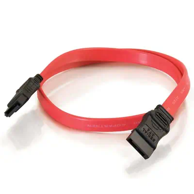 C2G 1m 7-pin SATA Cable câble SATA SATA 7-pin Rouge - Câble pour Stockage - visuel 2