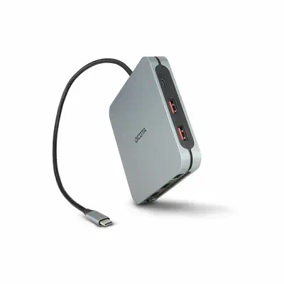 DICOTA D32057 hub & concentrateur USB Type-C 10000 Mbit/s Argent - Dicota - Station d'accueil pour portable - visuel 3