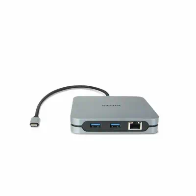 DICOTA D32057 hub & concentrateur USB Type-C 10000 Mbit/s Argent - Dicota - Station d'accueil pour portable - visuel 6