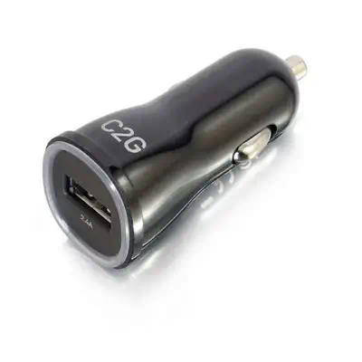 C2G Chargeur voiture USB 1 port USB, sortie 2,4 A  - Câble - Câble USB - visuel 3