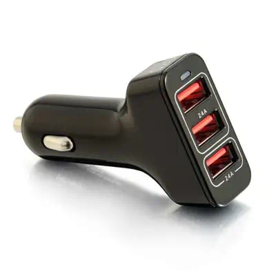 C2G Chargeur voiture intelligent USB 3 ports. sortie 4,8A - Câble USB - visuel 2