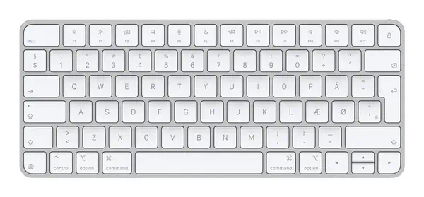 Apple Magic clavier Universel USB + Bluetooth QZERTY Danois Blanc - Clavier - visuel 1