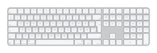 Apple Magic clavier Universel USB + Bluetooth QWERTY Danois Blanc - Clavier - visuel 1