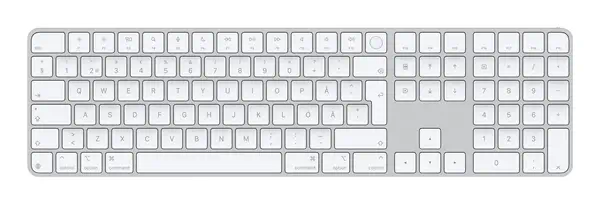 Apple Magic clavier Universel USB + Bluetooth QWERTY Suédois Blanc - Clavier - visuel 1