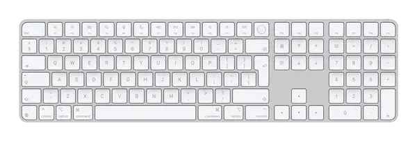 Apple Magic clavier Universel USB + Bluetooth QWERTY Anglais Blanc - Clavier - visuel 1