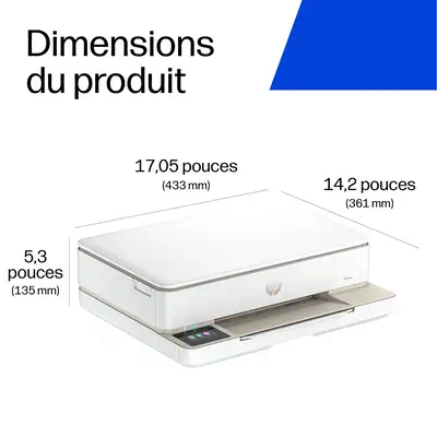 Envy 6132e Wireless All-in-One Couleur Imprimante, Instant Ink; Impression photo - HP - Multifonctions Jet d'encre - visuel 6