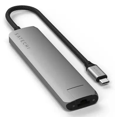 Satechi ST-P7SM hub & concentrateur USB Type-C 10000 Mbit/s Gris - Station d'accueil pour portable - visuel 6