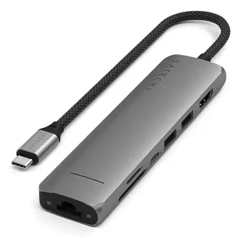 Avantages Satechi ST-P7SM hub & concentrateur USB Type-C 10000 Mbit/s Gris