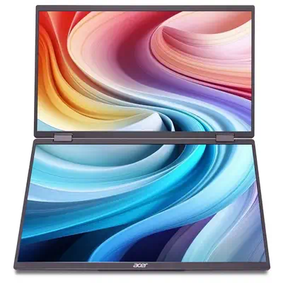 Acer PD163Qbmiuux écran plat de PC 39,6 cm (15.6") 1920 x 1080 pixels Double Full HD LED Gris - Ecran Ordinateur - visuel 2