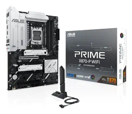 ASUS Prime X870-P WIFI AMD X870 Emplacement AM5 ATX - Asus - Carte mère - visuel 1
