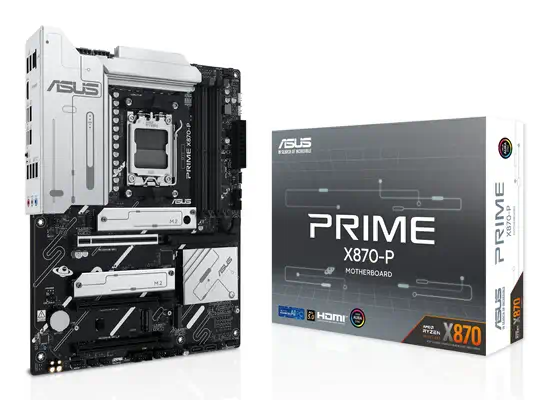 ASUS PRIME X870-P AMD X870 Emplacement AM5 ATX - Asus - Carte mère - visuel 1