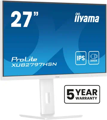 iiyama ProLite XUB2797HSN-W2 écran plat de PC 68,6 cm (27") 1920 x 1080 pixels Full HD LED Blanc - Ecran Ordinateur - visuel 1