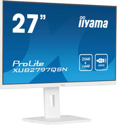 iiyama G-MASTER XUB2797QSN-W2 écran plat de PC 68,6 cm (27") 2560 x 1440 pixels 4K Ultra HD LED Blan - Ecran Ordinateur - visuel 3