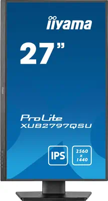 iiyama ProLite XUB2797QSU-B2 écran plat de PC 68,6 cm (27") 2560 x 1440 pixels 4K Ultra HD LED Noir - Ecran Ordinateur - visuel 2