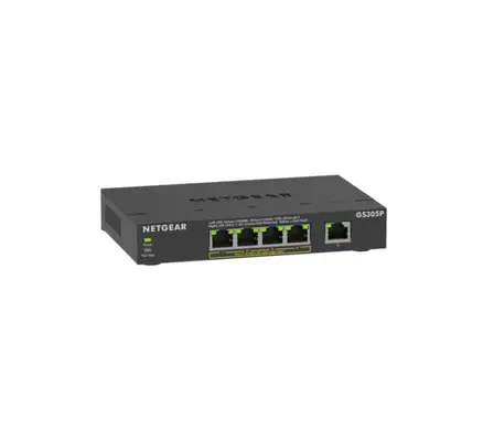 NETGEAR GS305Pv3 Non-géré Gigabit Ethernet (10/100/1000) Connexion Ethernet, supportant l'alimentati - Netgear - Switchs et Hubs - visuel 1