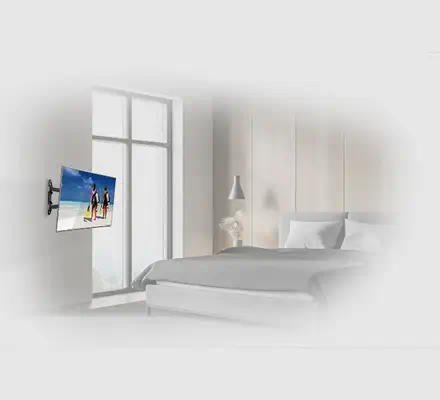 B-Tech BTV513 139,7 cm (55") Mur Noir - Support Fixe & Mobile - visuel 7