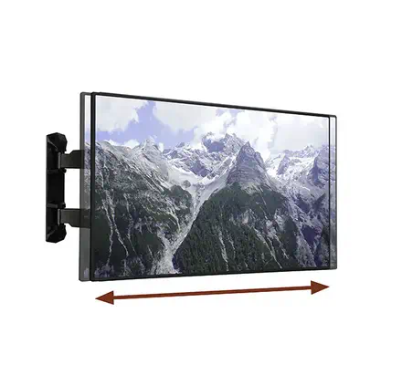 B-Tech BT8226 165,1 cm (65") Noir - Support Fixe & Mobile - visuel 3