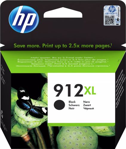 Revendeur officiel Cartouches d'encre HP 912XL High Yield Black Ink