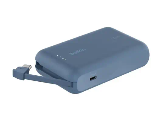 BELKIN 10k PD20w Integrated USB-C Cable Power Bank Blue - Belkin - Câbles d'alimentation - visuel 6