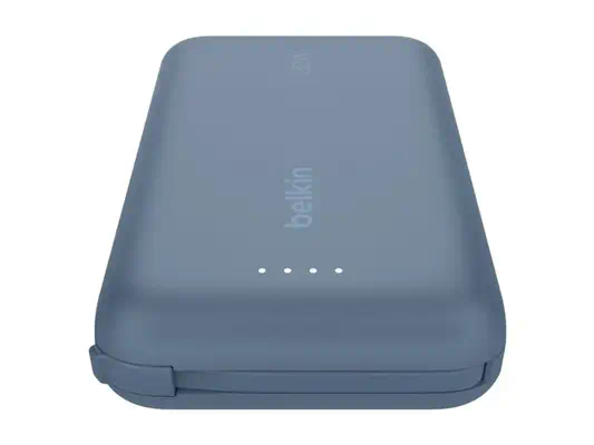 BELKIN 10k PD20w Integrated USB-C Cable Power Bank Blue - Belkin - Câbles d'alimentation - visuel 1