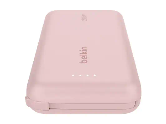 BELKIN 10k PD20w Integrated USB-C Cable Power Bank Pink - Belkin - Câbles d'alimentation - visuel 6