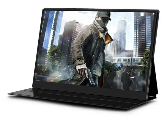 Urban Factory PUM15UF téléviseur et moniteur portables Moniteur portable Noir 39,6 cm (15.6") TFT 19 - Protection d'écran et Filtre - visuel 3