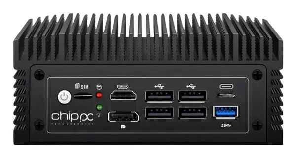 Chip PC ID PC 4 LAN Intel® N N100 8 Go DDR4-SDRAM 256 Go SSD Windows 11 Pro Mini PC Noir - Client léger - visuel 4