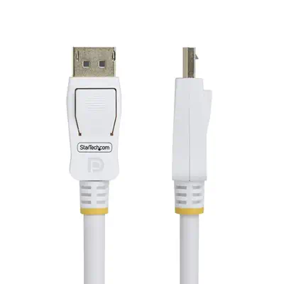 StarTech Câble DisplayPort 1.2 de 1,8m Blanc Certifié VESA - Câble HDMI - visuel 2
