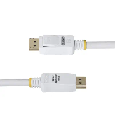 StarTech Câble DisplayPort 1.2 de 1,8m Blanc Certifié VESA - Câble HDMI - visuel 3
