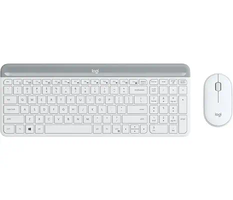 Logitech 920-009203 clavier Souris incluse Universel RF sans fil QWERTY Anglais britannique Blanc - Clavier - visuel 1
