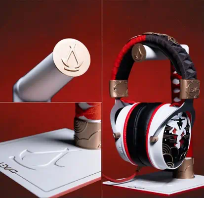 Coffret "Mentor" Assassin’s Creed Shadows (Casque + Porte-Casque + Jeu PS5) - Lexip - Casque Micro - visuel 4