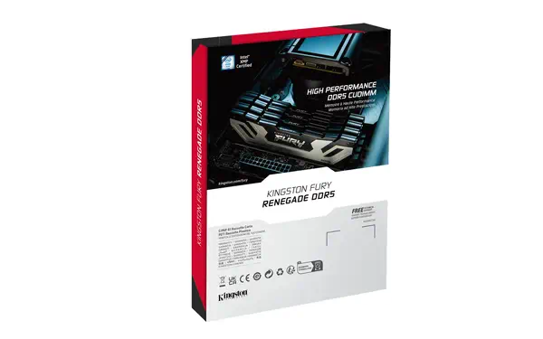 48 Go 8400MT/s DDR5 CL40 CUDIMM (kit de 2) FURY Renegade Silver XMP - Kingston - Mémoire - visuel 4