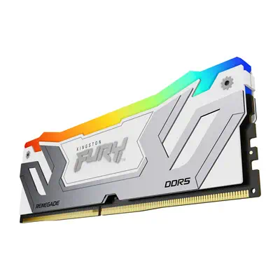 24Go 8400MT/s DDR5 CL40 CUDIMM FURY Renegade RGB Kingston - visuel 1 - hello RSE - Dissipateur de chaleur agressif en aluminium noir