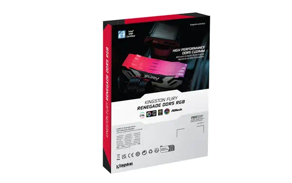 24Go 8400MT/s DDR5 CL40 CUDIMM FURY Renegade RGB Silver XMP - Kingston - Mémoire - visuel 9